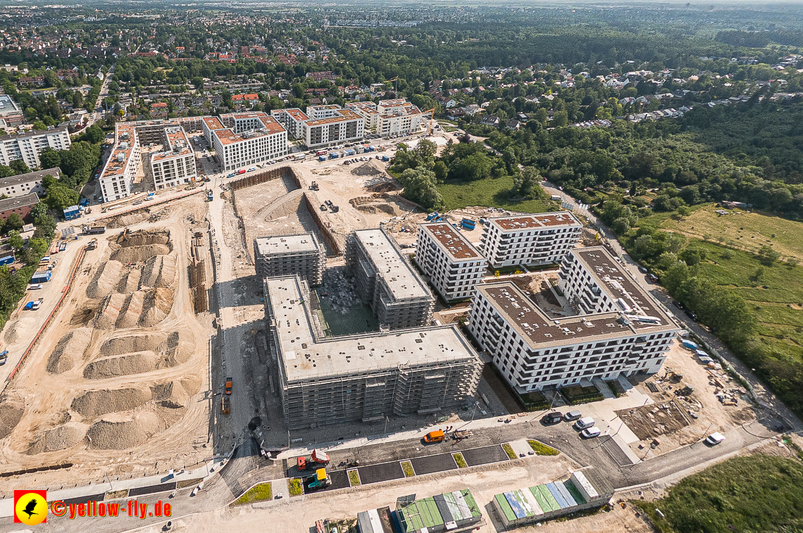 07.06.2023 - Aktuelle Luftbilder aus dem Alexisquartier und Pandion Verde in Neuperlach in München